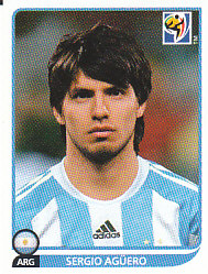 Sergio Aguero Argentina samolepka Panini World Cup 2010 #121